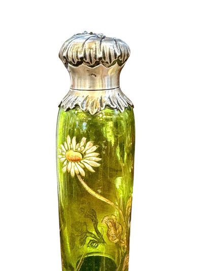 Emile Gallé Flacon à Sel art Nouveau "Marguerites"