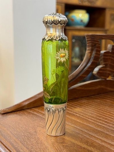 Emile Gallé Flacon à Sel art Nouveau "Marguerites"