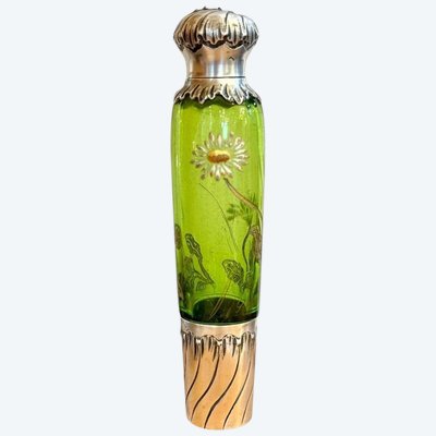 Emile Gallé Flacon à Sel art Nouveau "Marguerites"