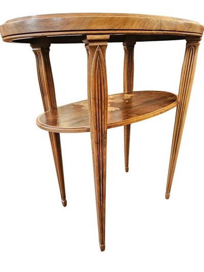 Tavolo volante "Ciclamini" di Emile Gallé in stile Art Nouveau