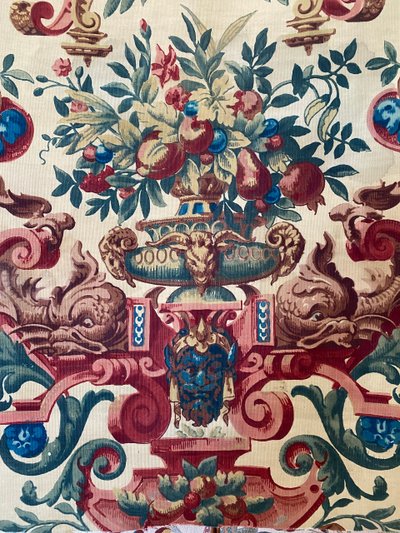 Coupon di tessuto d'epoca Napoleone III