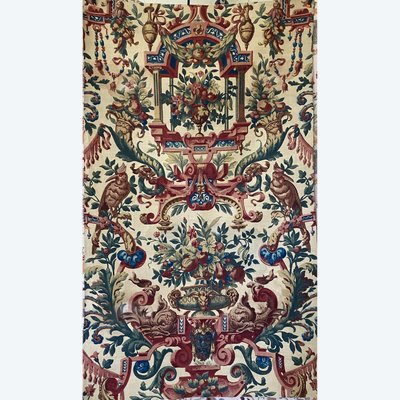 Coupon di tessuto d'epoca Napoleone III