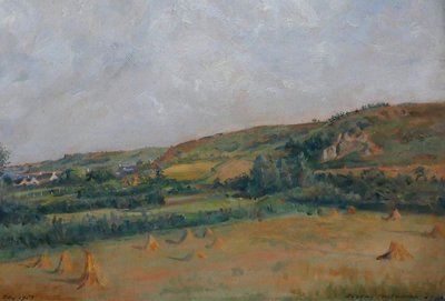 Eugène-Paul ULLMAN 1877-1953 Paesaggio della Bretagna, Paimpol? dipinto, 1940
