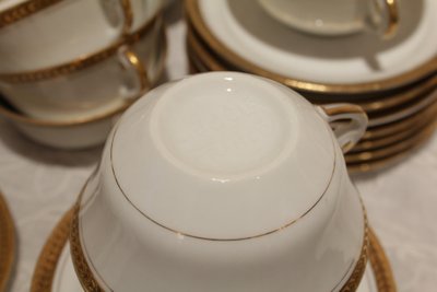 Limoges Porcelain Tea or Coffee Service, Lj Et Cie, Circa 1950