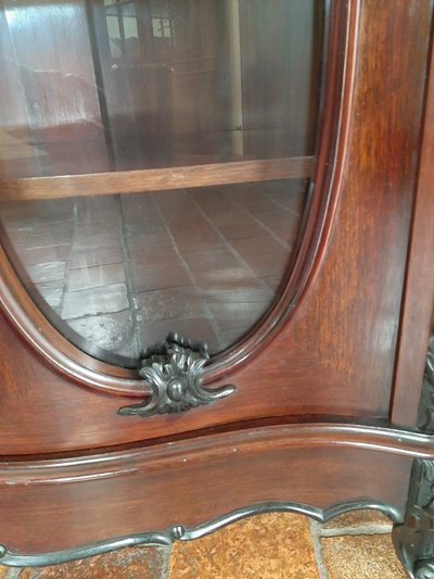 Vitrine Napoléon III en Acajou- vers 1880