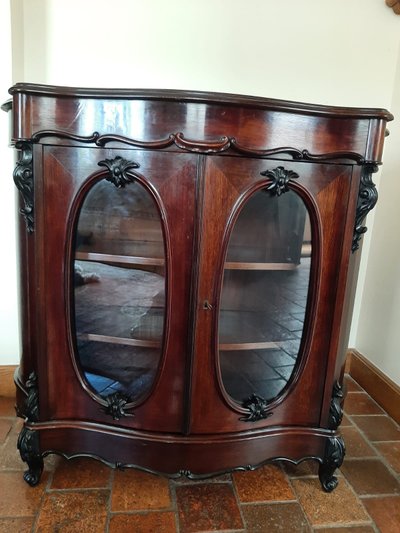 Vitrine Napoléon III en Acajou- vers 1880