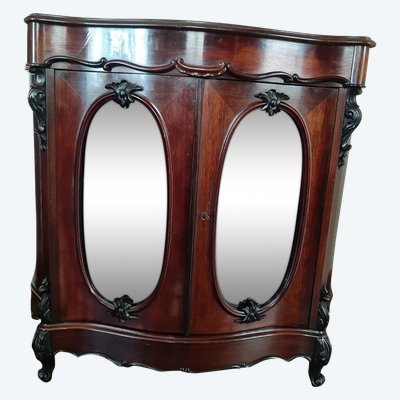 Vitrine Napoléon III en Acajou- vers 1880