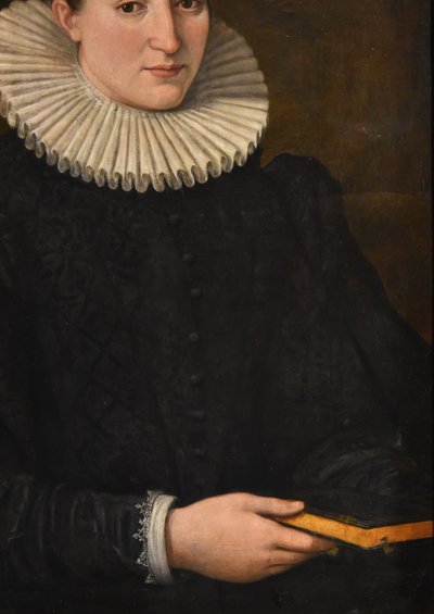 Santi Di Tito (Sansepolcro 1536 - Florence 1603) Portrait De Noble Dame Avec Un Livre