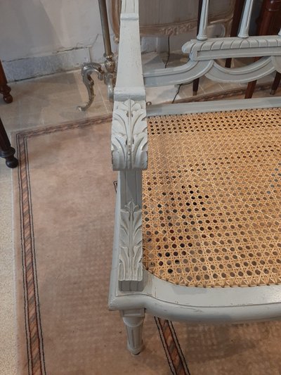 Fauteuil Canné Style Louis XVI - Fin XVIIIème