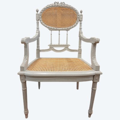 Fauteuil Canné Style Louis XVI - Fin XVIIIème
