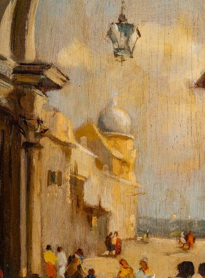 Attilio Achile Bozzato (1886-1954) Venise Cappricio avec l’Arche della Torre dell’Orologio HSB