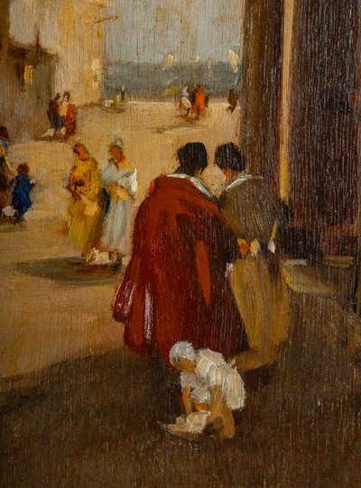Attilio Achile Bozzato (1886-1954) Venise Cappricio avec l’Arche della Torre dell’Orologio HSB