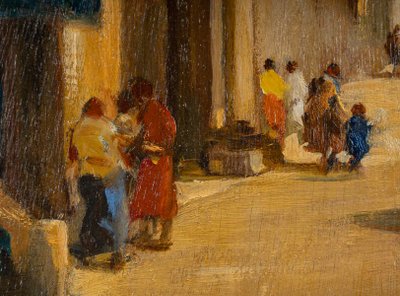 Attilio Achile Bozzato (1886-1954) Venise Cappricio avec l’Arche della Torre dell’Orologio HSB