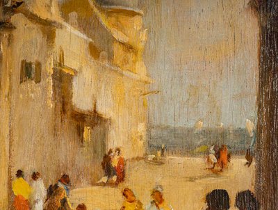 Attilio Achile Bozzato (1886-1954) Venise Cappricio avec l’Arche della Torre dell’Orologio HSB
