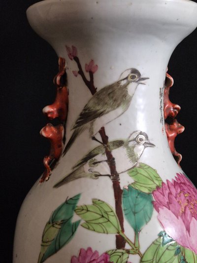 Vaso in porcellana cinese, fine del XIX secolo