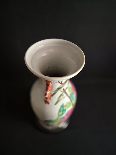 Vaso in porcellana cinese, fine del XIX secolo