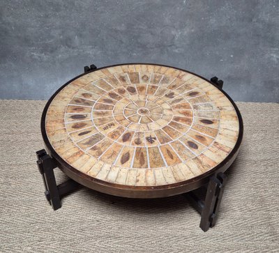 Table Basse Circulaire Roger Capron