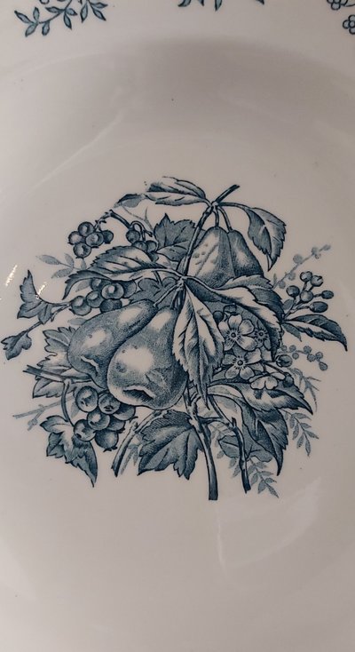 Part of the iron earth service from the Clairefontaine earthenware factory