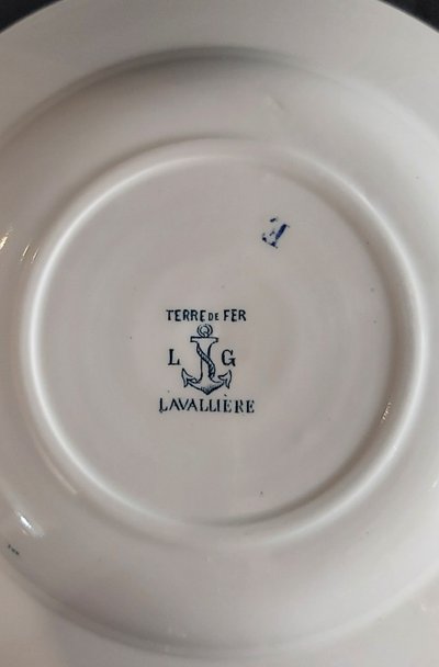 Part of the iron earth service from the Clairefontaine earthenware factory