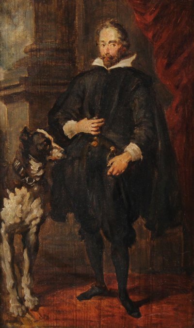 Ritratto, dipinto ad olio da Anthony Van Dyck XIX