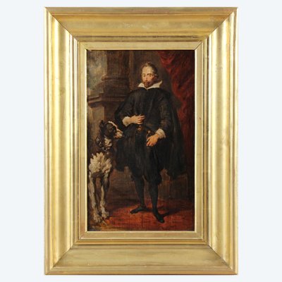 Ritratto, dipinto ad olio da Anthony Van Dyck XIX