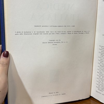 Enciclopedia Medica Italiana completa Ed.Sansoni - 1950