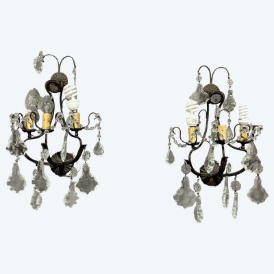 Ancienne paire d'appliques de style Liberty