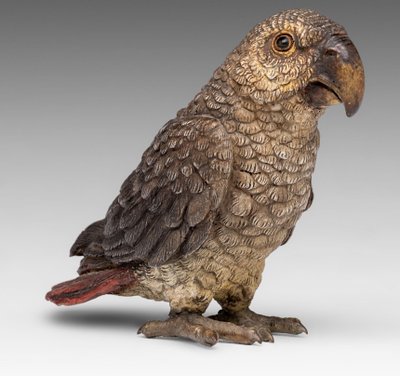 Parrot Geschützt - Bergmann - Scultura in bronzo proveniente da Vienna