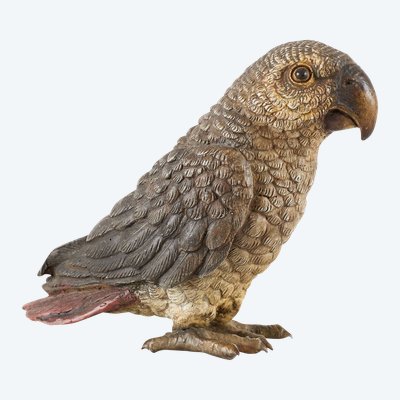 Parrot Geschützt - Bergmann - Scultura in bronzo proveniente da Vienna