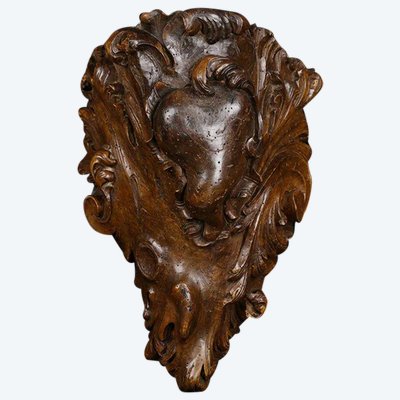 Consolle Luigi XV, in legno massello, XVIII secolo, barocco