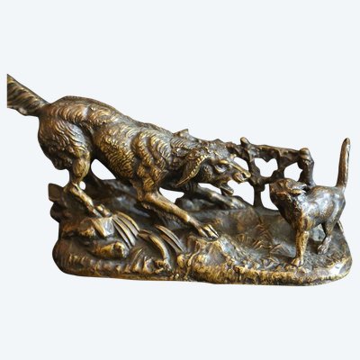 Bronzo animale firmato Dargaud XIX secolo
