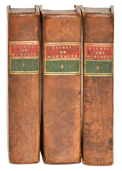 Michel de MONTAIGNE "The Essays" Edition Rondet, Journel and Chevillion in Paris, 1659 and 1669