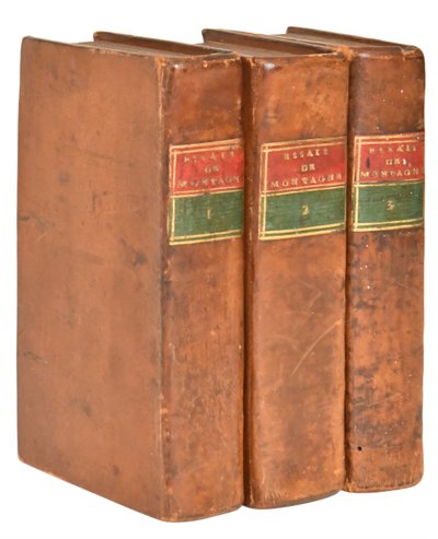 Michel de MONTAIGNE "The Essays" Edition Rondet, Journel and Chevillion in Paris, 1659 and 1669