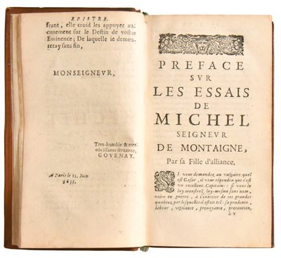 Michel de MONTAIGNE "The Essays" Edition Rondet, Journel and Chevillion in Paris, 1659 and 1669