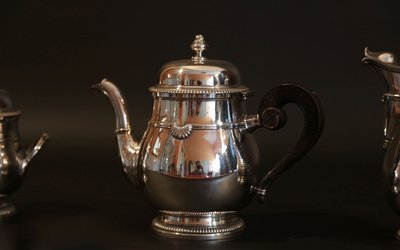 Coffee and tea service silver plated
