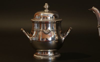 Coffee and tea service silver plated