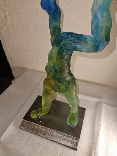 Glass paste sculpture attributed to Daum - Unique piece - 20th century -