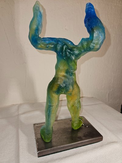 Glass paste sculpture attributed to Daum - Unique piece - 20th century -
