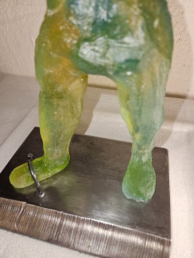 Glass paste sculpture attributed to Daum - Unique piece - 20th century -