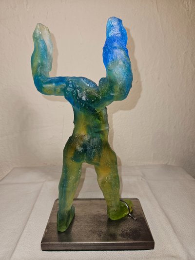 Glass paste sculpture attributed to Daum - Unique piece - 20th century -