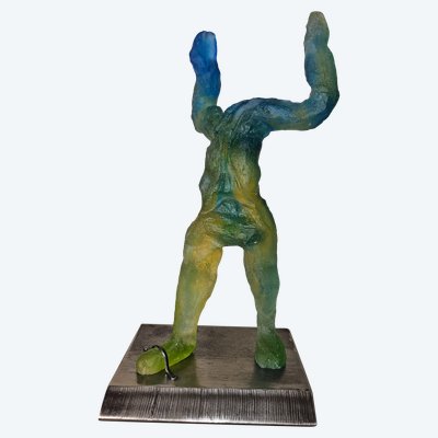 Glass paste sculpture attributed to Daum - Unique piece - 20th century -