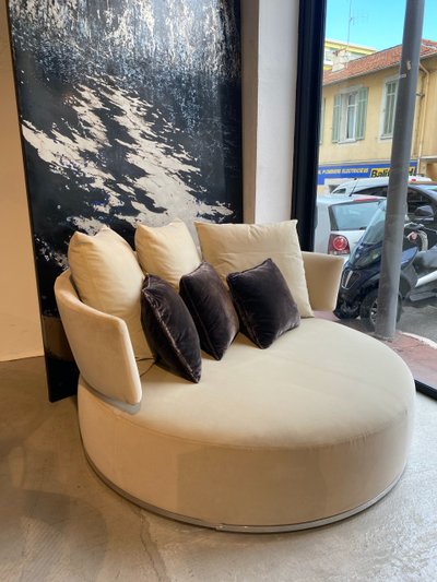 Antonio Citterio Maxalto B&B Italia round swivel sofa - Amoenus model