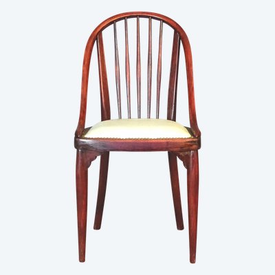 Chaise/fauteuil Thonet N°A846, 1928/30 ,Otto Prutscher assise cuir 