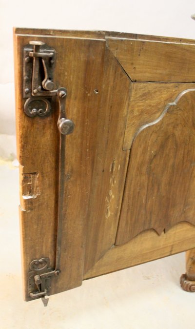 Walnut sideboard with Saint-Cyr stone top, France, 18th century