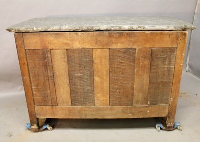 Walnut sideboard with Saint-Cyr stone top, France, 18th century