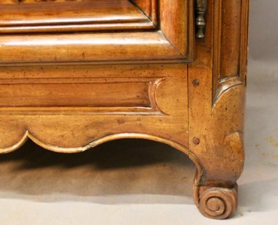 Walnut sideboard with Saint-Cyr stone top, France, 18th century