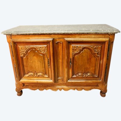 Walnut sideboard with Saint-Cyr stone top, France, 18th century
