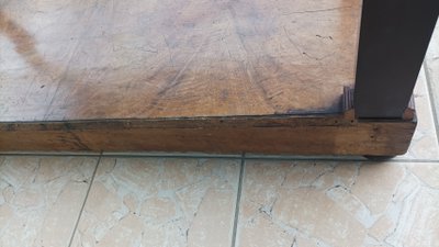 Large Empire period mahogany console table