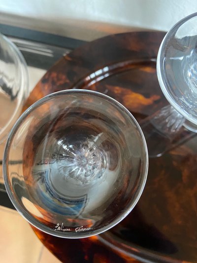 Lalique champagne flutes