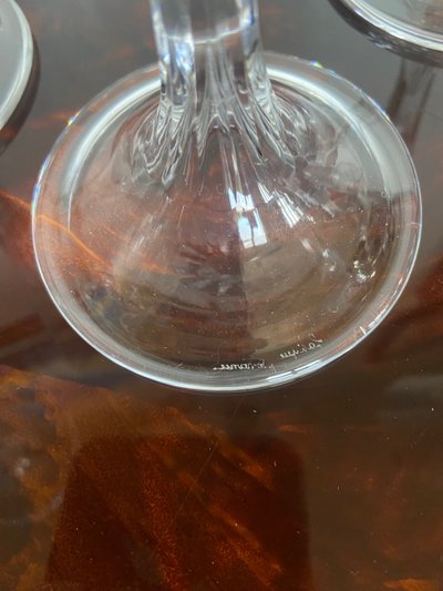 Lalique champagne flutes